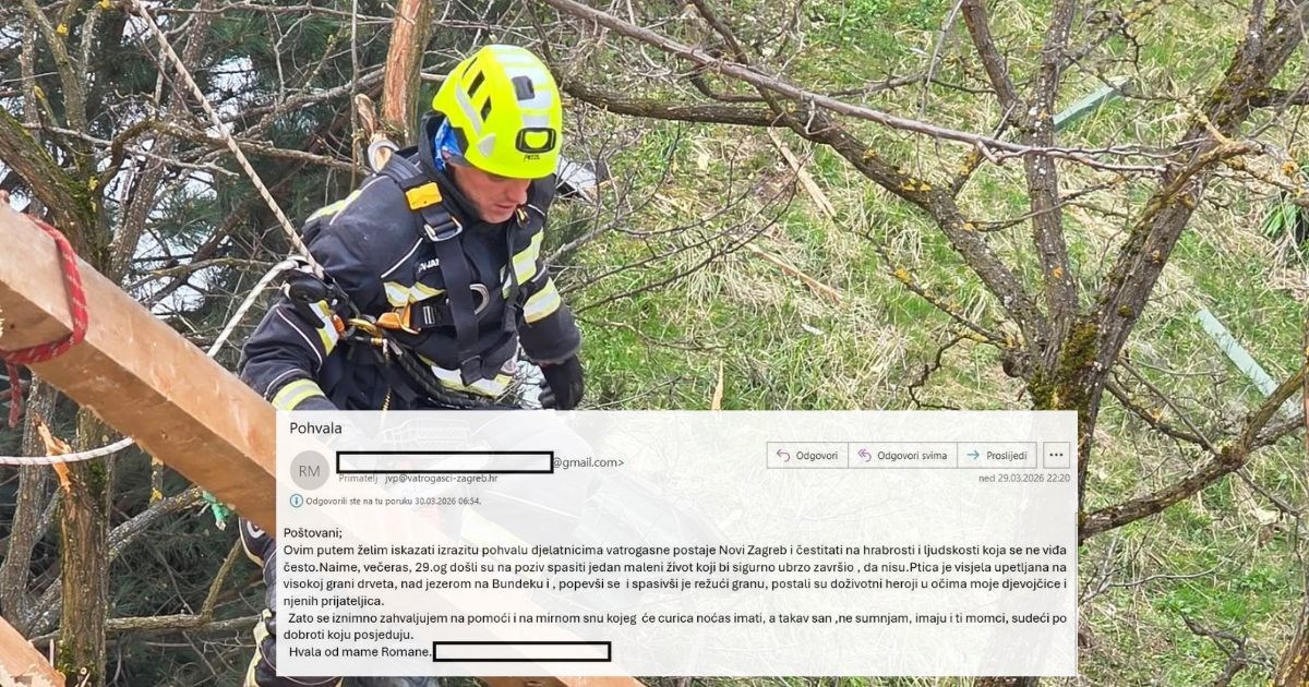 Vatrogasci na Bundeku spasili pticu pa dobili poruku jedne mame koja ih je oduševila