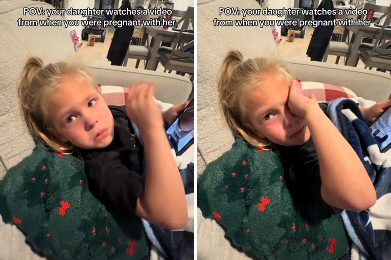 Trogodišnjakinju rasplakala snimka majčine trudnoće: "Želim se vratiti"