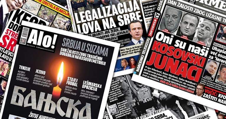 Ovo su naslovnice Vučićevih tabloida. Teroriste zovu junacima