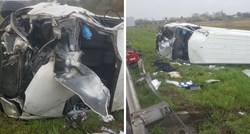 Teška nesreća na A3, otac i kći u bolnici: "Kombi je letio 40 metara"