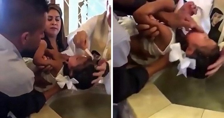 VIDEO Trogodišnjakinja svećenika tijekom krštenja nazivala kurvom