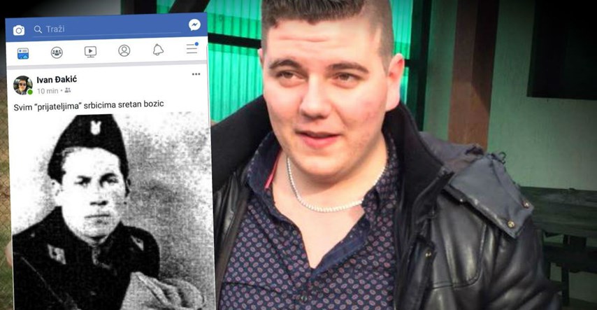 Potvrđena presuda Đakićevom sinu zbog slike ustaše s glavom mrtvog Srbina u ruci