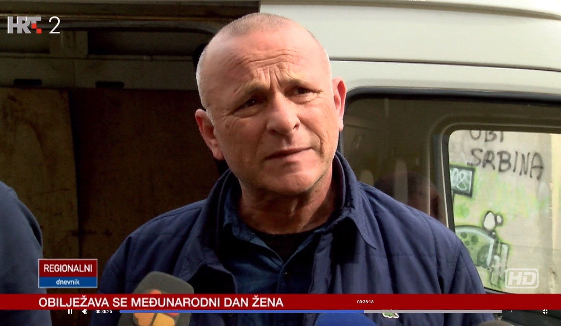 HRT snimao branitelje s natpisom "Ubi Srbina" u pozadini