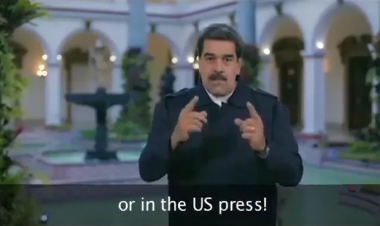 VIDEO Maduro snimio govor Amerikancima, skoro nitko ga nije objavio