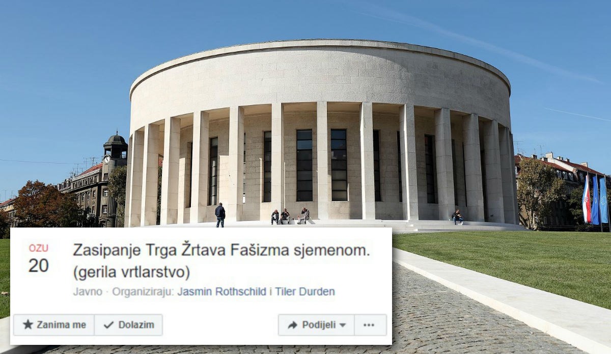 Neobičan bunt protiv Bandićevog novog trga: "Zasipanje sjemenom"