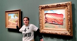Klimatska aktivistkinja uhićena nakon što je zalijepila poster na Monetovu sliku
