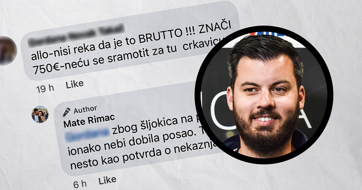 Rimcu napisala da se ne bi sramotila za njegovu "crkavicu". Matin odgovor je hit