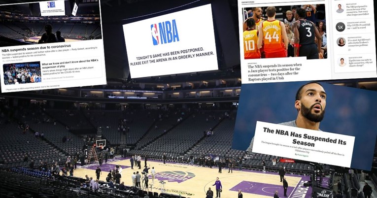 Američki mediji: Prekid NBA lige zasjenila samo odluka o otkazu letova iz Europe