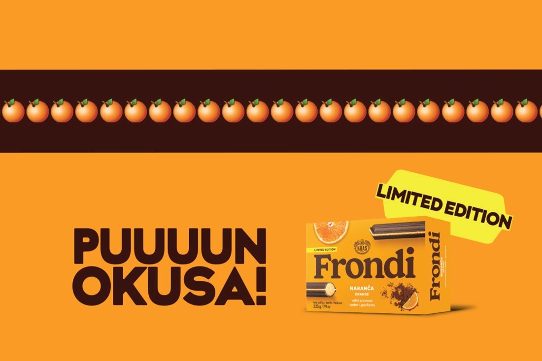 Kraš predstavio novo limitirano izdanje Frondi vafl prutića - s okusom naranče