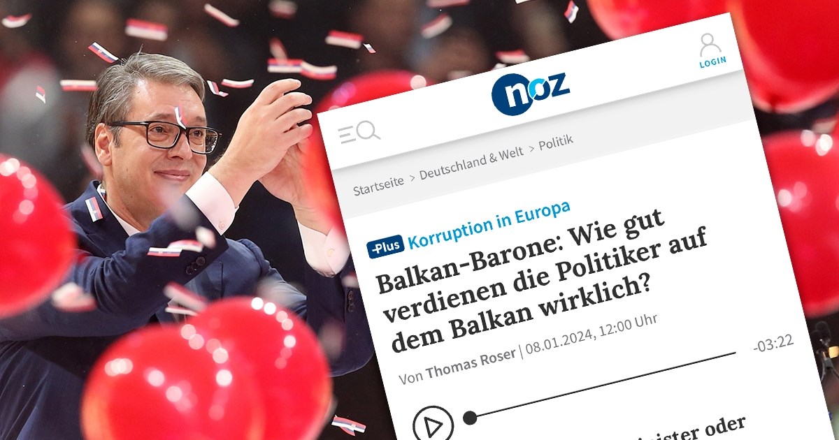 Njemački list: "Nova elita Srbije - male plaće, puno korupcije"
