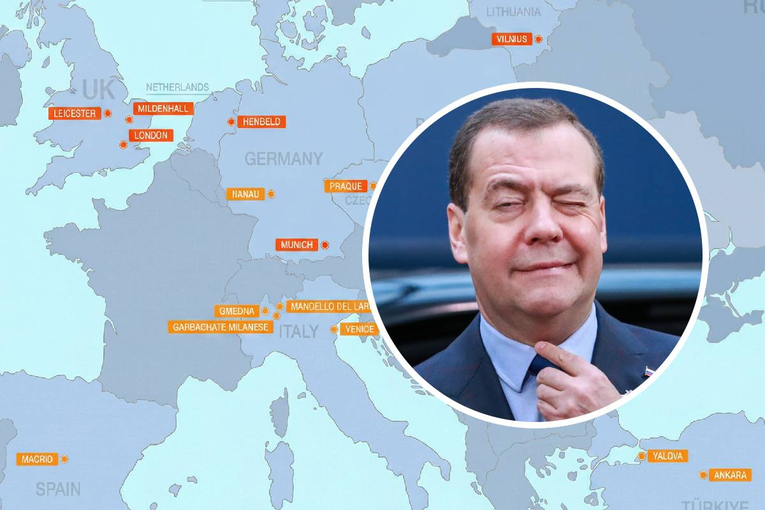 Rusija objavila kartu s lokacijama u Europi. "To su mete. Mirno spavajte, partneri"