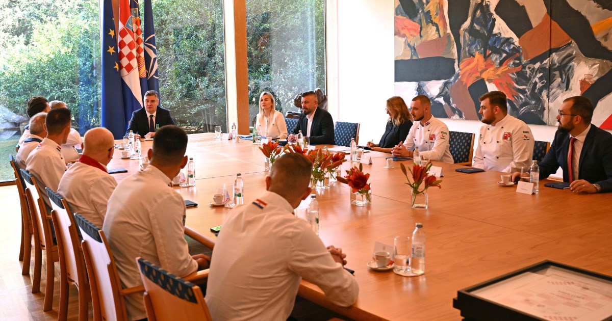 Milanović primio predstavnike Hrvatskog kuharskog saveza i pobjednike natjecanja
