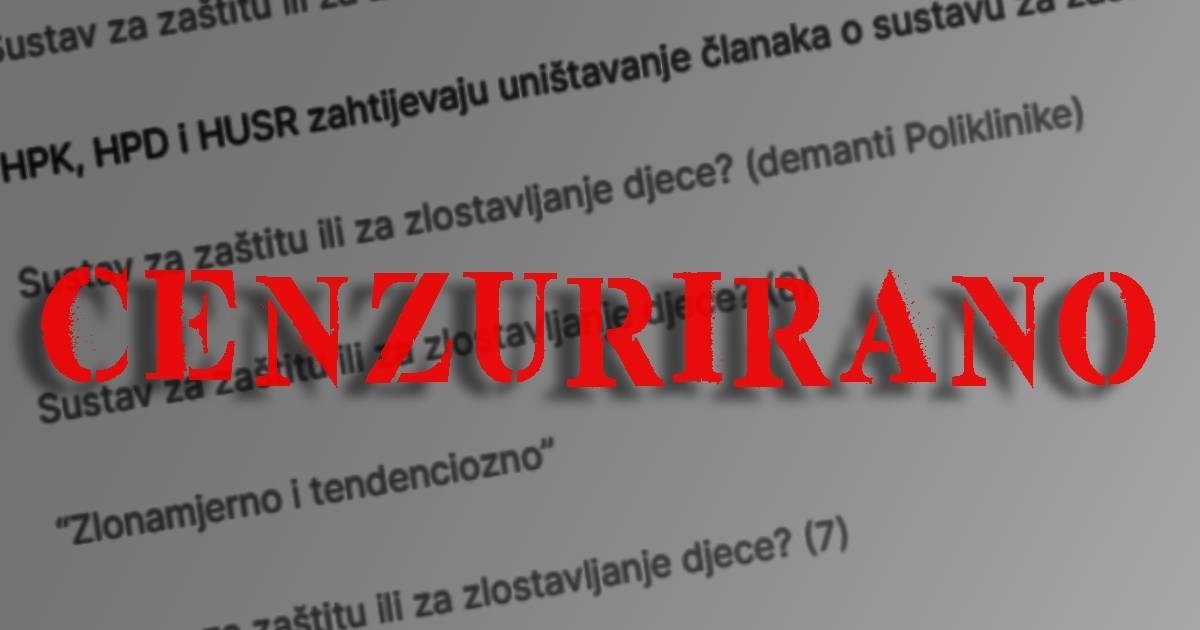 Sud je zabranio pisati tekstove o nekome. To je suludo, skandalozno i opasno