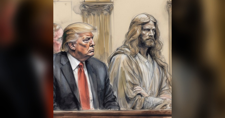 Trump se uoči suđenja pohvalio bizarnom slikom koju je podijelio njegov fan