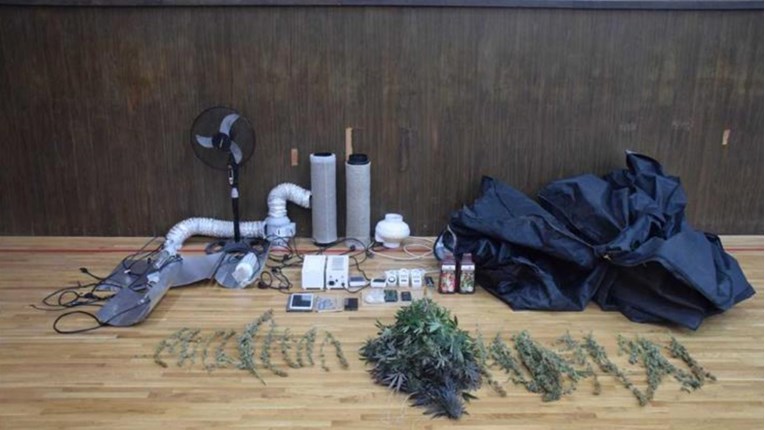 FOTO Osječanin kod kuće imao dva laboratorija za uzgoj marihuane