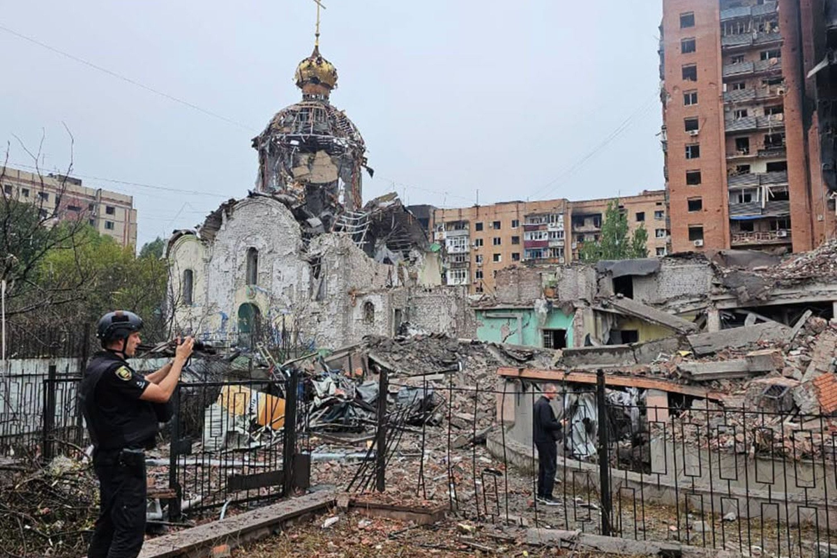 Ovako izgleda crkva u Ukrajini. Rusi bacili bombu na nju