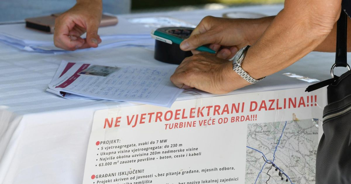 Grmoja protiv vjetroelektrane kod Vodica. Traži poništenje dozvole za gradnju