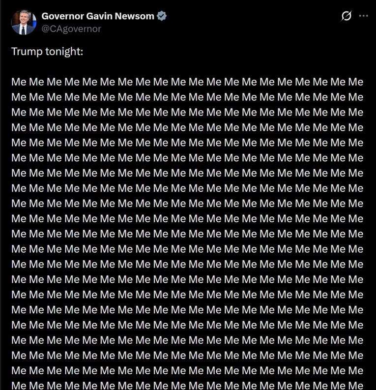 Ovo je reakcija guvernera Kalifornije na Trumpovo obraćanje naciji