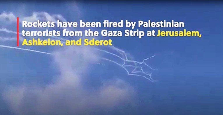 VIDEO Iz Gaze ispaljene rakete na Jeruzalem