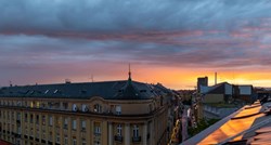FOTO Zalazak sunca u Zagrebu večeras je bio posebno lijep, pojavila se i duga