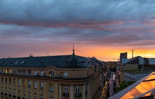 FOTO Zalazak sunca u Zagrebu večeras je bio posebno lijep, pojavila se i duga