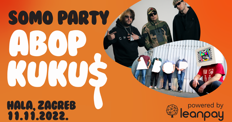 Ne propustite SoMo Party powered by Leanpay i glazbenike iz bendova ABOP i KUKU$