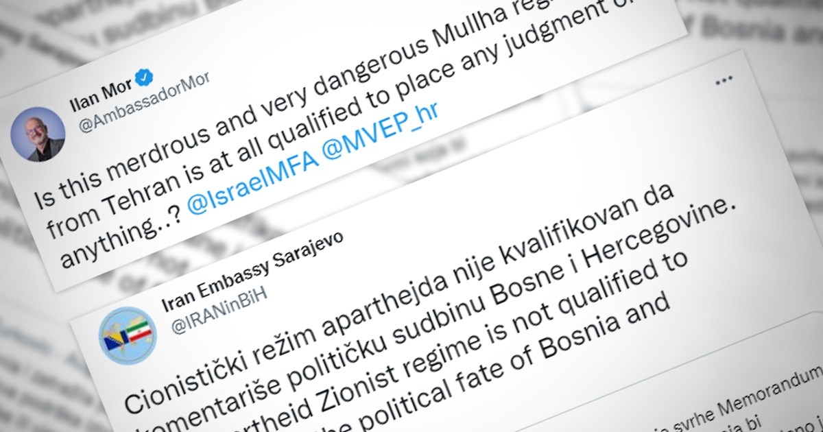 Iranski i izraelski diplomati se na Twitteru svađaju zbog izbornog zakona u BiH