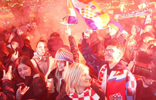 Pogledajte euforiju u Zagrebu, Hrvatska je u polufinalu