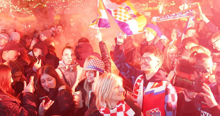 Pogledajte euforiju u Zagrebu, Hrvatska je u polufinalu