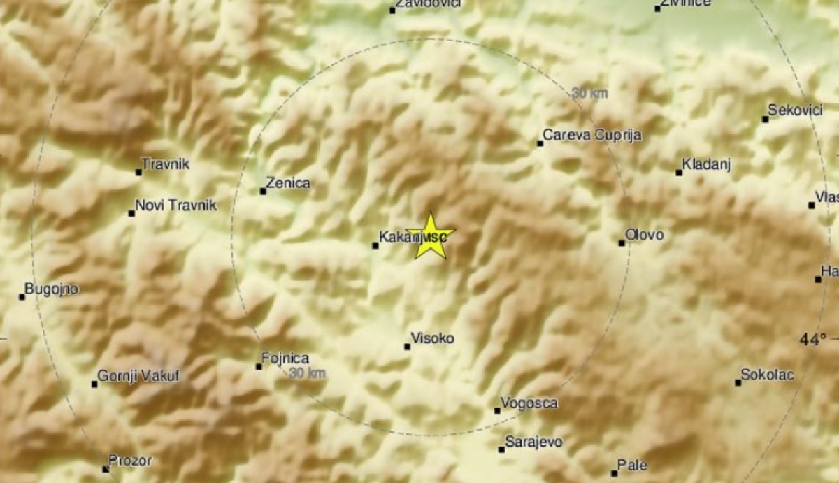 Potres jačine 3.1 u BiH