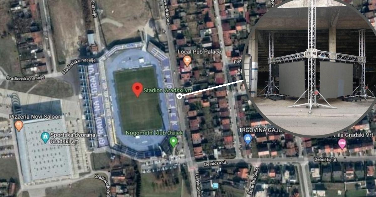 Odavde će navijači pratiti povijesnu utakmicu Osijeka i Lokomotive