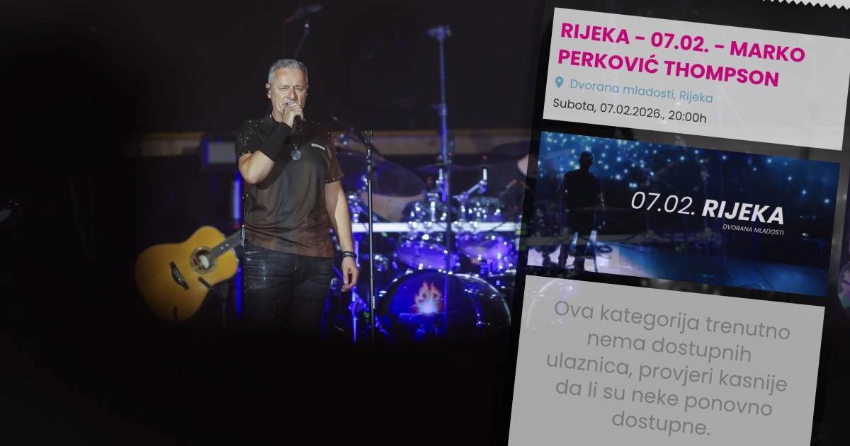 Thompson rasprodao i drugi koncert u Rijeci