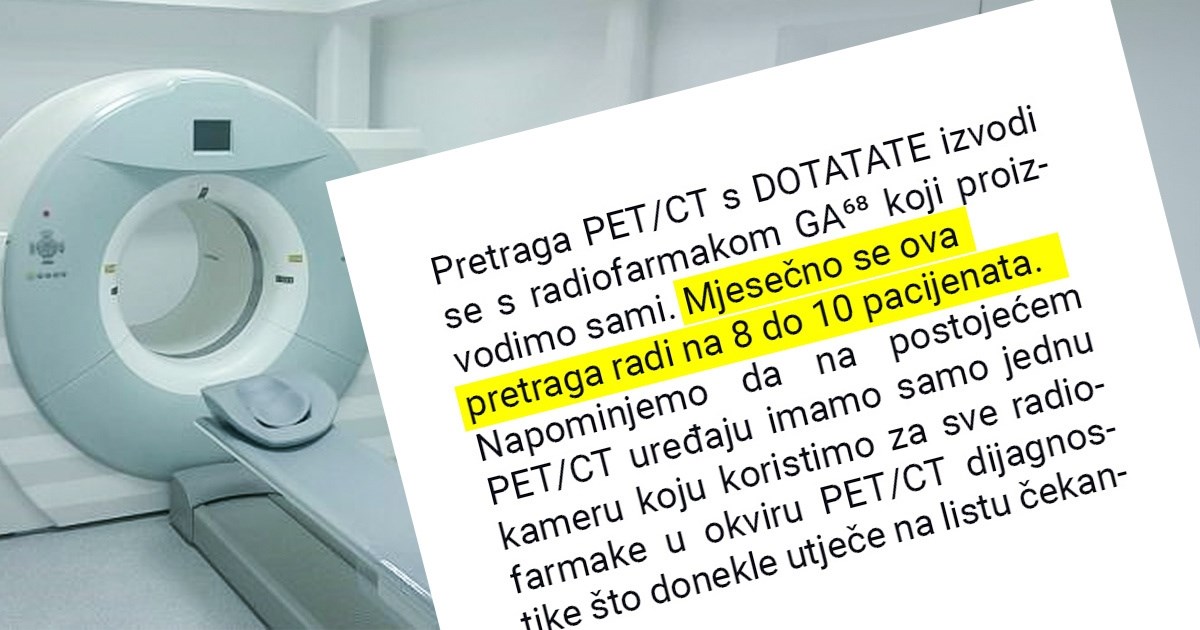 KBC Rebro se hvalilo izvrsnom pretragom, a mjesečno obrade svega deset pacijenata