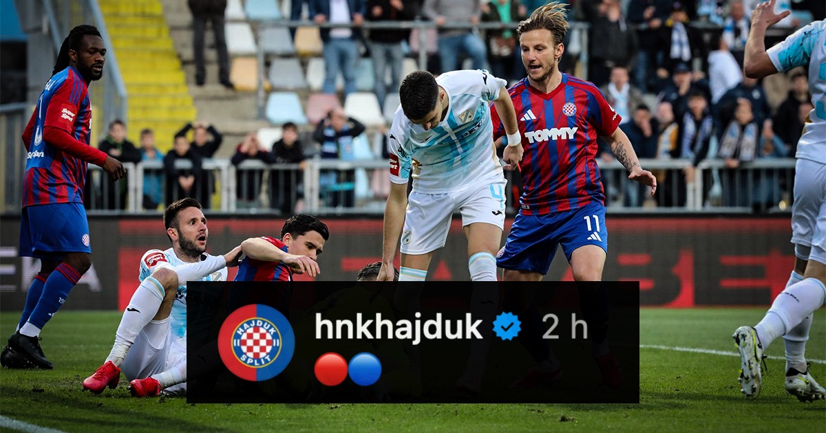 Hajduk se oglasio na Instagramu. Objavio je fotke, jedan crveni i jedan plavi krug