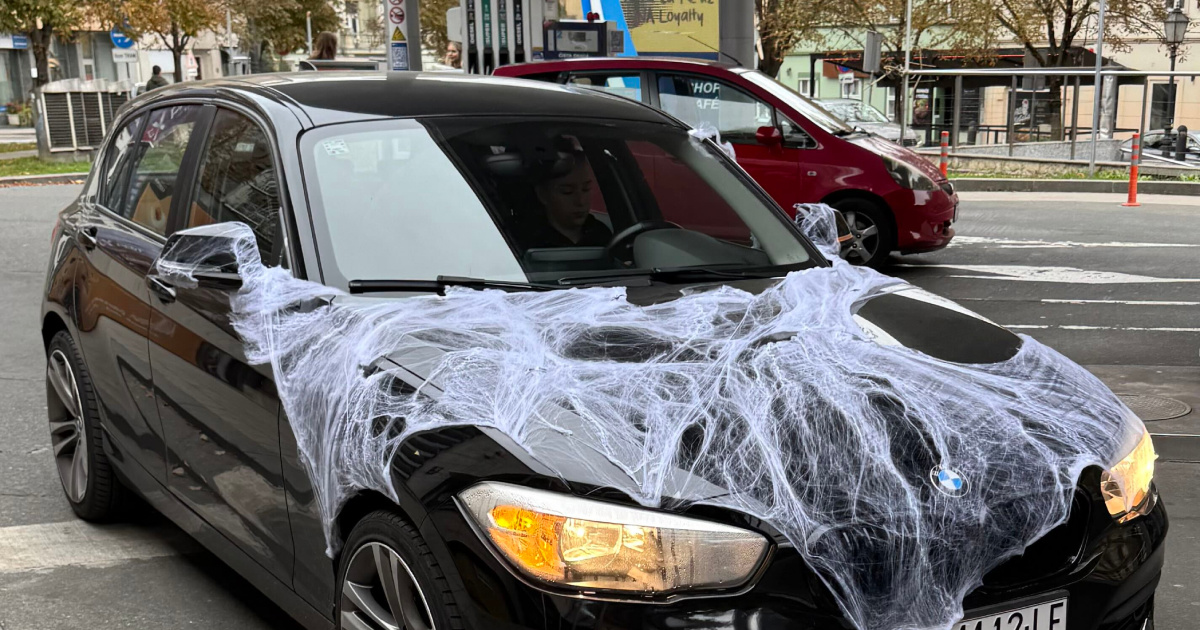 FOTO Netko je u Zagrebu ozbiljno shvatio Halloween. Pogledajte ovaj BMW