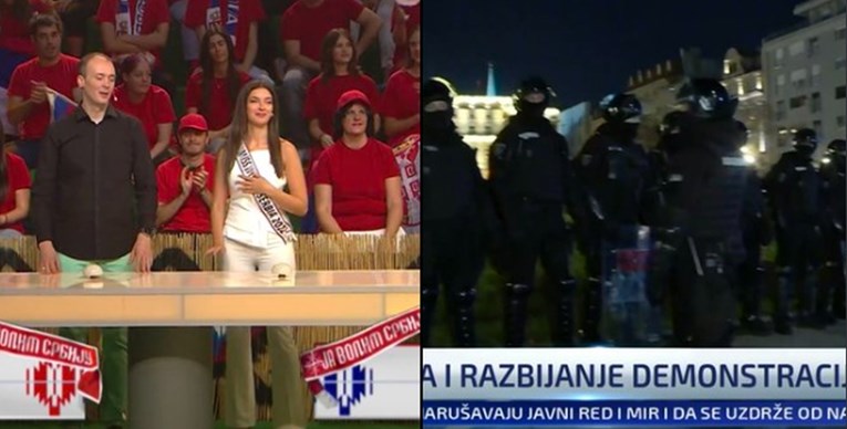Dok su tisuće prosvjedovale, ovo se emitiralo na srpskoj nacionalnoj televiziji