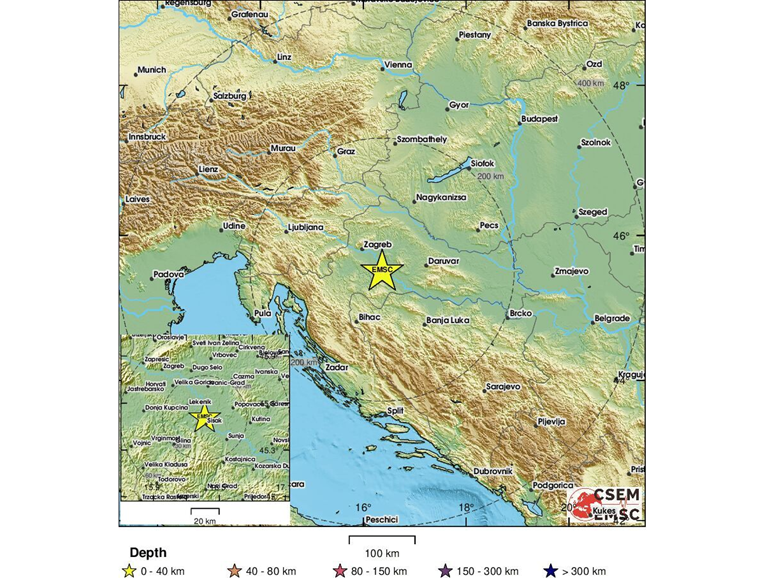 Potres od 3.1 probudio Sisak