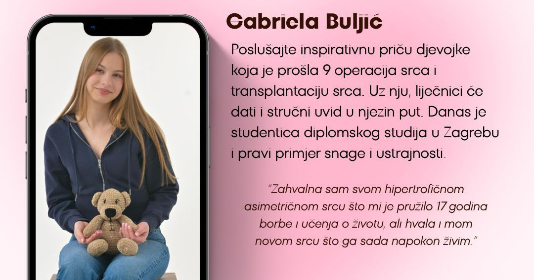 Gabriela kao djevojčica prošla devet operacija srca, danas inspirira druge