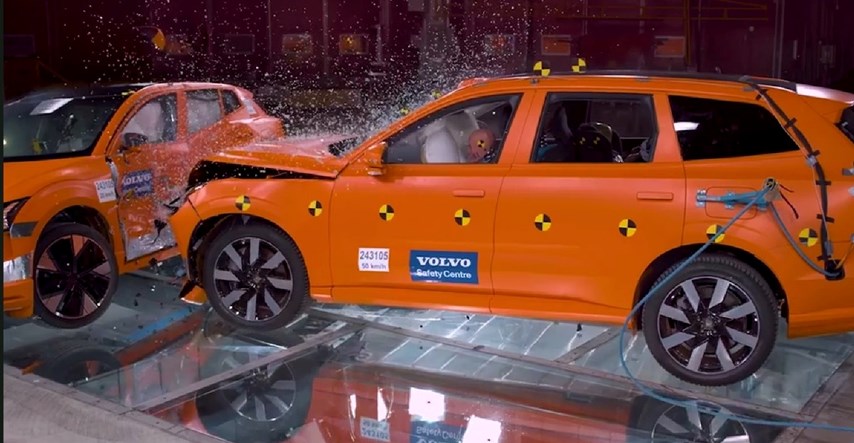 VIDEO Ovako izgleda kad se sudare najveći i najmanji Volvo