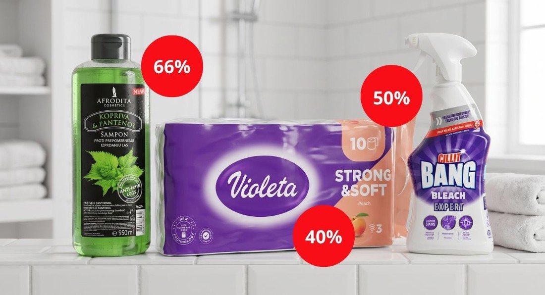 Napunite zalihe dok traju akcije: Brojni proizvodi za dom sniženi 60% i više
