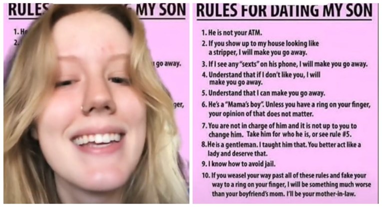 Pokazala popis pravila koje je objavila mama njenog dečka: "1. On nije tvoj bankomat"