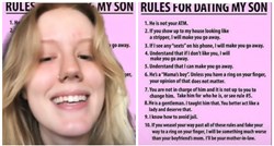 Pokazala popis pravila koje je objavila mama njenog dečka: "1. On nije tvoj bankomat"