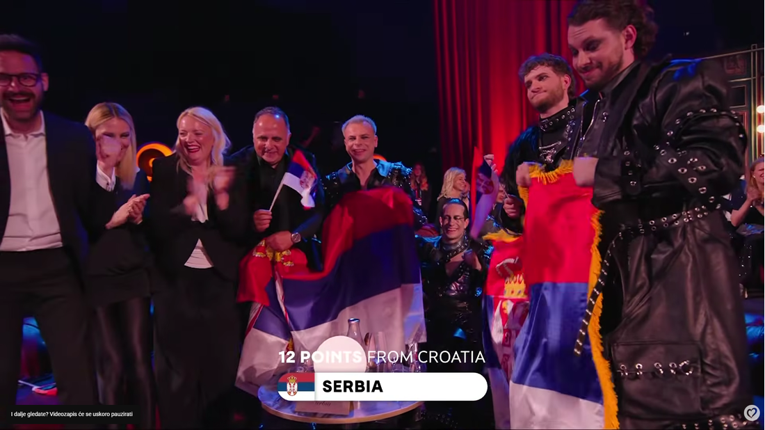 VIDEO Nelagoda na licima srpskih predstavnika nakon 12 bodova žirija iz Hrvatske