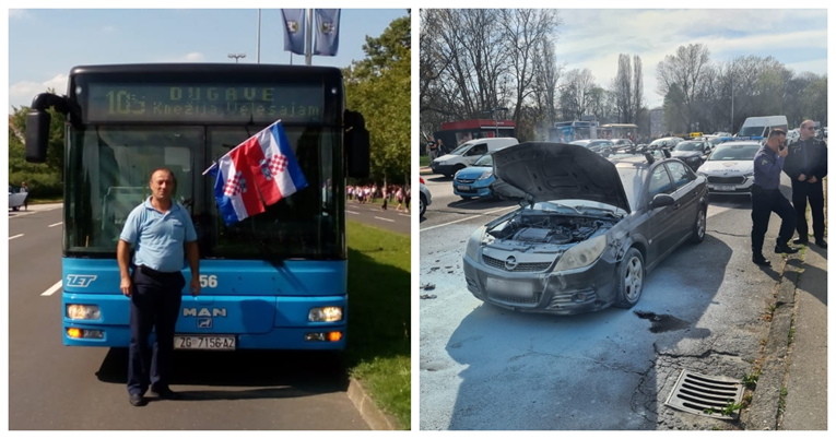 Ovo je vozač ZET-a koji je pomogao Zagrepčaninu čiji se auto zapalio na raskrižju