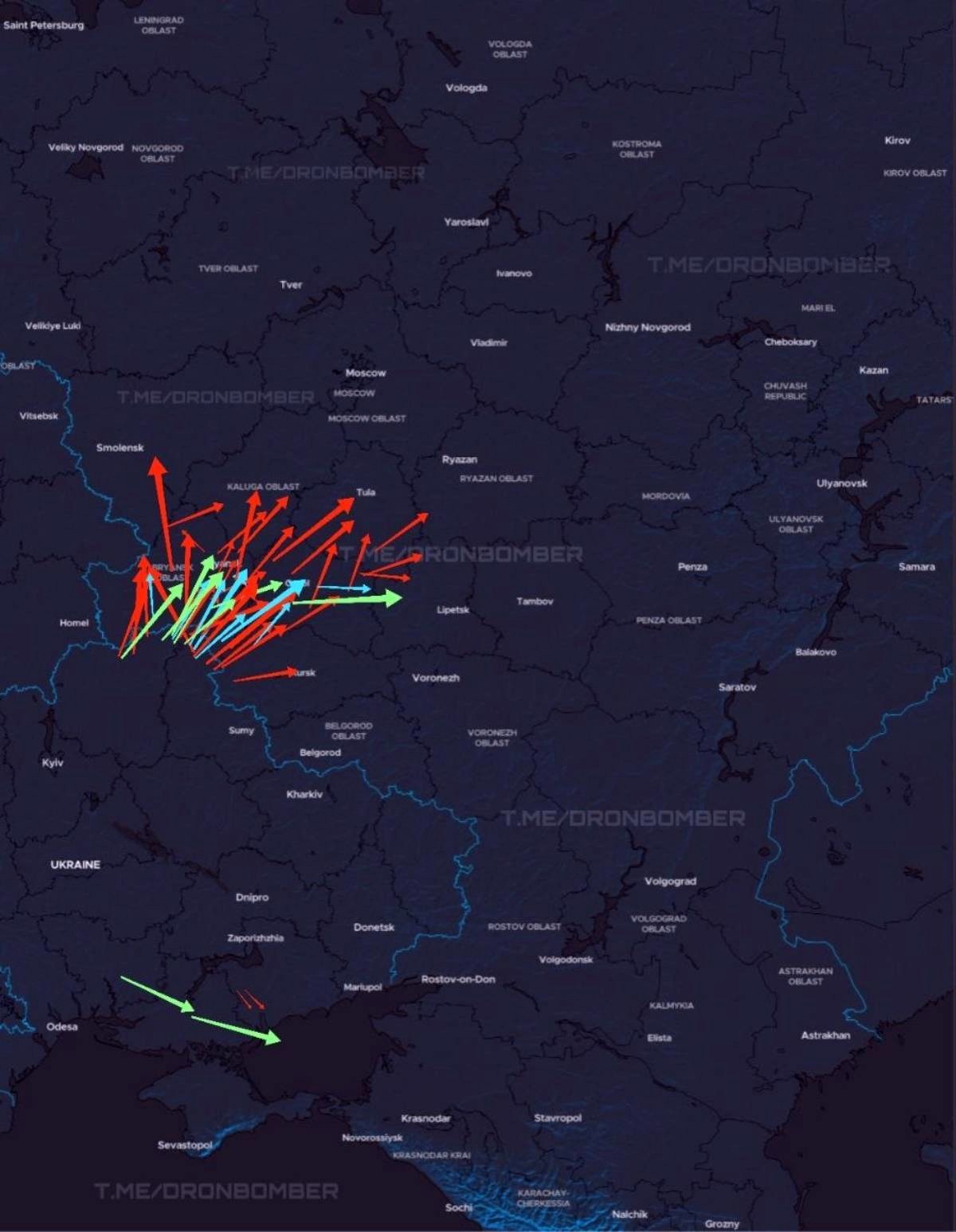 Ukrajina pokrenula ozbiljan zračni napad na Rusiju