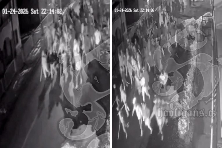 Procurila snimka. Torcida s palicama i letvama kreće na Delije