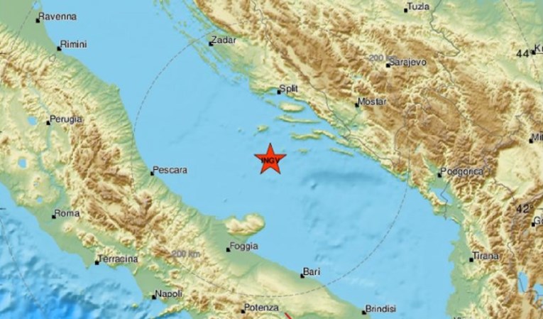 Novi potres u Jadranskom moru, osjetili ga stanovnici Korčule i Visa