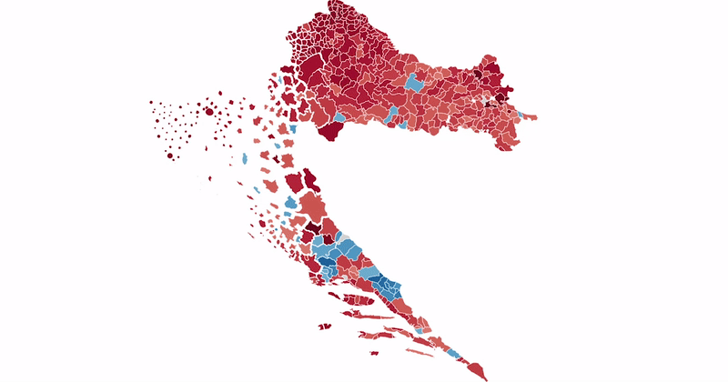 Kako je Hrvatska glasala ovisno o obrazovanju i primanjima? Pogledajte vizualizaciju