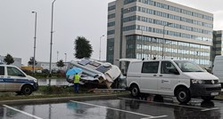 Prometna nesreća u Zagrebu, kamper sletio s ceste