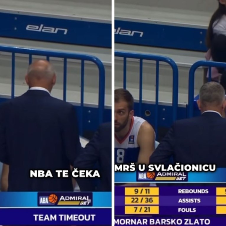 Trener Mornara usred utakmice sa Splitom svom igraču: NBA te čeka? Marš u svlačionicu